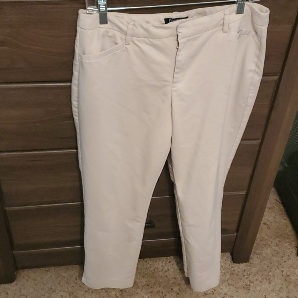 Khaki boot cut pants